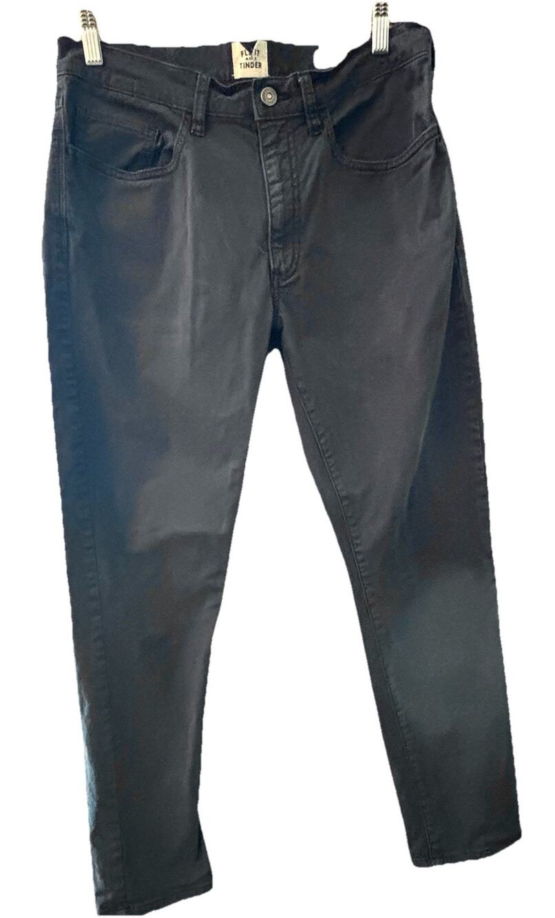 Flint And Tender Men’s Pants Gray Sz 31 X 30 Slim Fit Five Pocket Stretch
